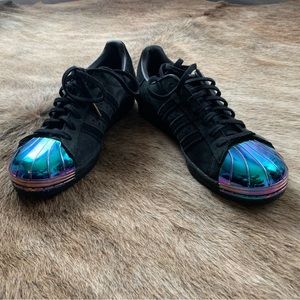 Size 6.5 - Adidas Superstar - iridescent metal toe sneakers
